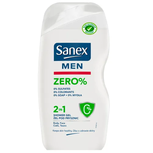 Sanex Men, Zero%, 2 in 1 Shower Gel (Żel pod prysznic)