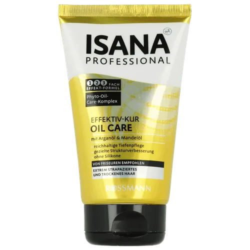 Isana Professional, Effektiv-Kur, Oil Care (Kuracja do włosów z olejkiem arganowym [Efektywna maska do włosów zmęczonych i suchych]) - 3