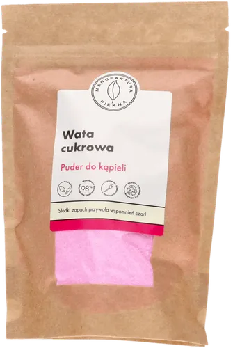 Manufaktura Piękna Puder do kąpieli `Wata cukrowa` - 1