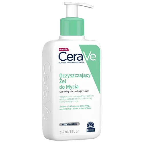 CeraVe Oczyszczający Żel do mycia dla skóry normalnej i tłustej - 4