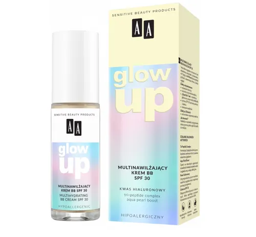 AA Glow Up, Multinawilżający krem BB SPF 30