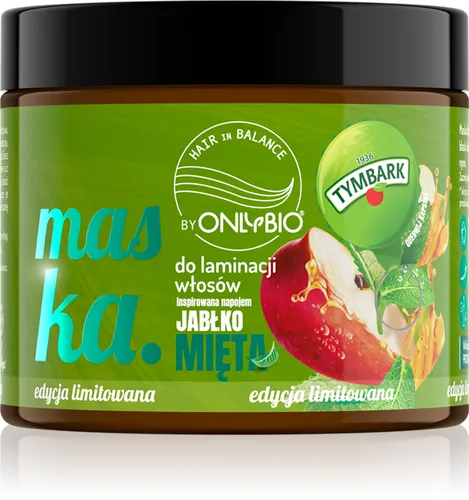 OnlyBio OnlyBio x Tymbark, Hair In Balance,  Maska do laminacji włosów