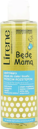 Lirene Dermoprogram Będę Mamą, Ujędrniający olejek do ciała i biustu, przeciw rozstępom