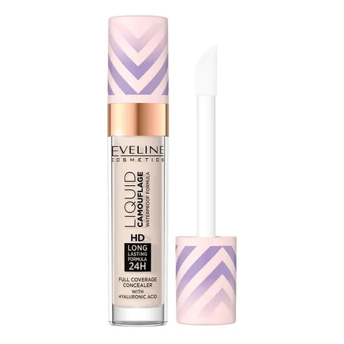 Eveline Cosmetics Liquid Camouflage Waterproof Formula (Wodoodporny korektor kamuflujący z kwasem hialuronowym)