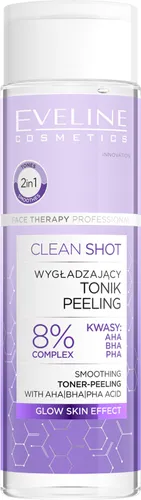 Eveline Cosmetics Face Therapy Professional, Clean Shot, Wygładzający tonik peeling