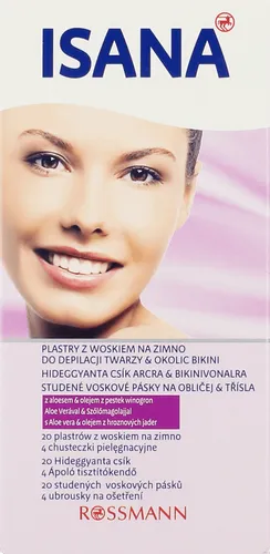 Isana Kaltwachsstreifen Gesicht & Bikinizone (Paski z woskiem do depilacji twarzy i okolic bikini) - 2
