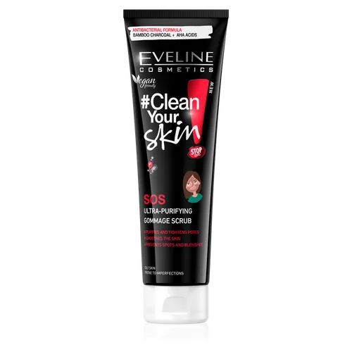 Eveline Cosmetics # Clean Your Skin, Ultraoczyszczający peeling gommage do twarzy