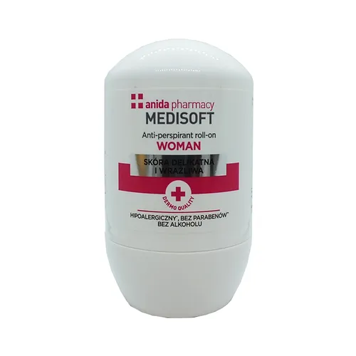 Anida Pharmacy, Medisoft Woman Anti-perspirant roll on (Antyperspirant w kulce 'skòra delikatna i wrażliwa)