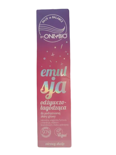 OnlyBio Hair in Balance, Emulsja odżywczo-łagodząca do podrażnionej skóry głowy - 2