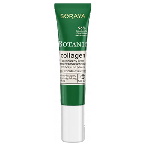 Soraya Botanic Collagen, Botaniczny krem przeciwzmarszczkowy pod oczy i na powieki 50-60+