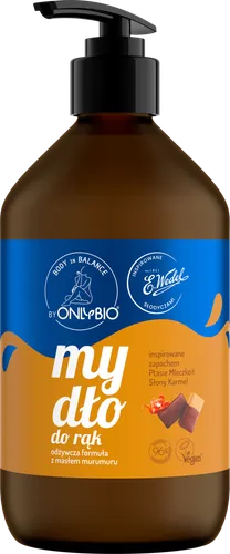 OnlyBio OnlyBio x Wedel, Body In Balance, Ptasie Mleczko Słony Karmel, Mydło do rąk