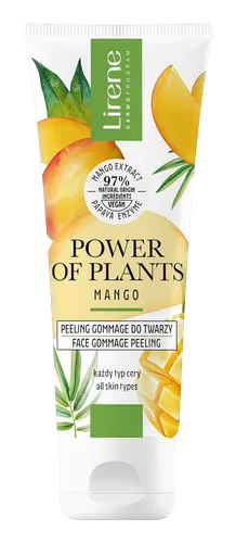 Lirene Dermoprogram Power of Plants, Peeling gommage do twarzy `Mango`
