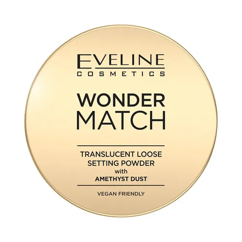 Eveline Cosmetics Wonder Match, Translucent Loose Setting Powder with Amethyst Dust (Puder utrwalający z ametystowym pyłkiem) - 1