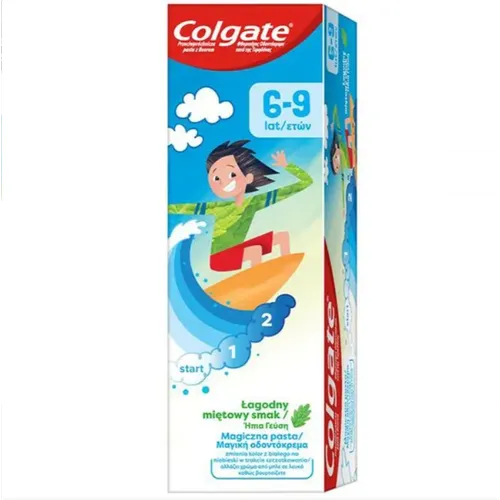 Colgate Kids Magic Toothpaste (Magiczna pasta do zębów dla dzieci łagodnie miętowa 6-9 lat)