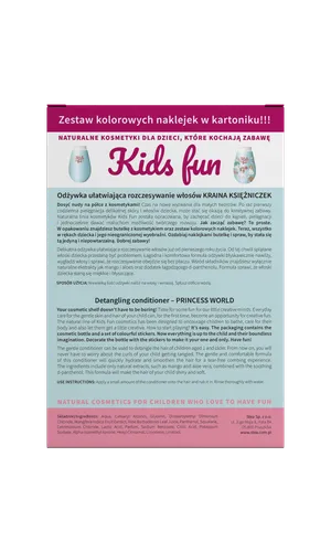 Kids Fun Odżywka ułatwiająca rozczesywanie włosów `Kraina księżniczek` - 2