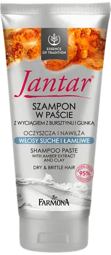 Jantar Szampon w paście z wyciągiem z bursztynu i glinką
