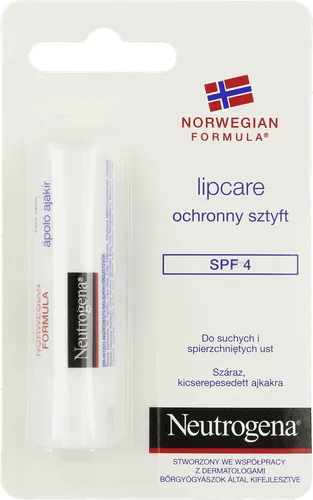 Neutrogena Formuła Norweska, Lipcare, Ochronny sztyft do suchych i spierzchniętych ust SPF 4 - 1