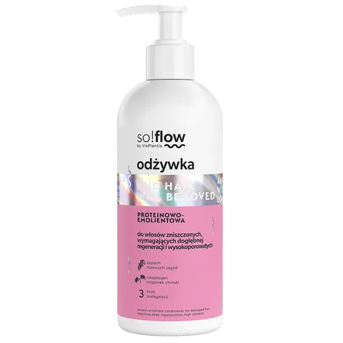 so!flow Odżywka proteinowo-emolientowa do włosów zniszczonych, wymagających dogłębnej regeneracji i wysokoporowatych `And Hair Will Be Loved`