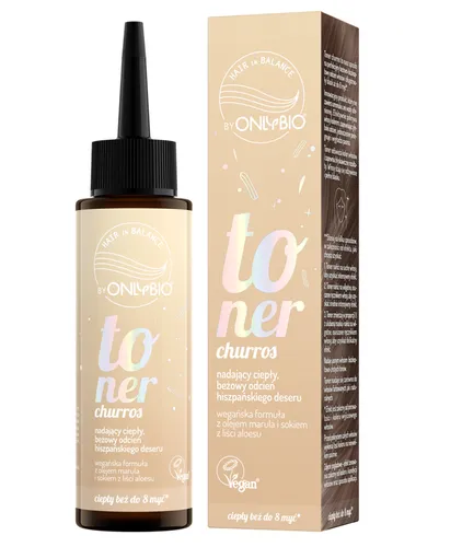 OnlyBio Hair In Balance, Churros, Toner nadający ciepły, beżowy odcień hiszpańskiego deseru