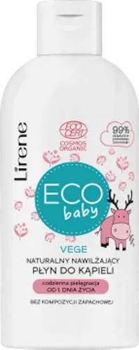 Lirene Dermoprogram Eco Baby, Nawilżający płyn do kąpieli od 1. dnia życia