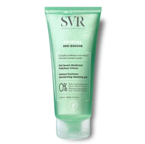 SVR Spirial Deo-Douche Gel Deodorant Fraicheir Intense (Intensywnie odświeżający, dezodorujący żel do mycia)