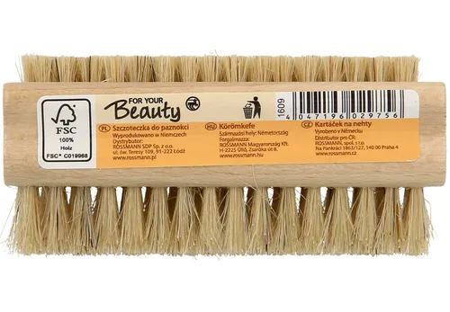 For Your Beauty Drewniana szczoteczka do paznokci