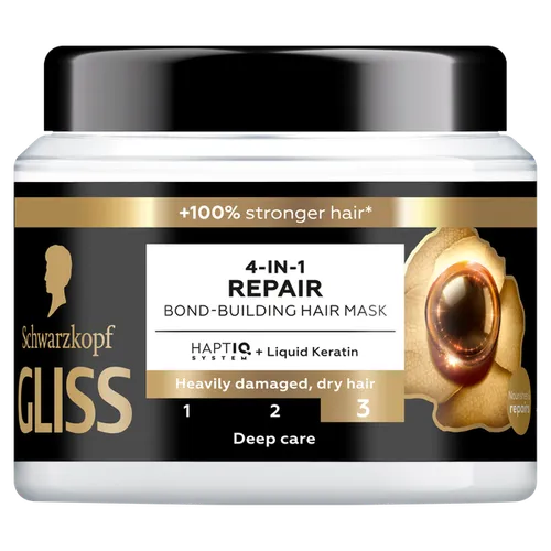 Schwarzkopf Gliss 4-in-1 Repair Bond-Building Hair Mask (Odbudowująca maska do włosów)