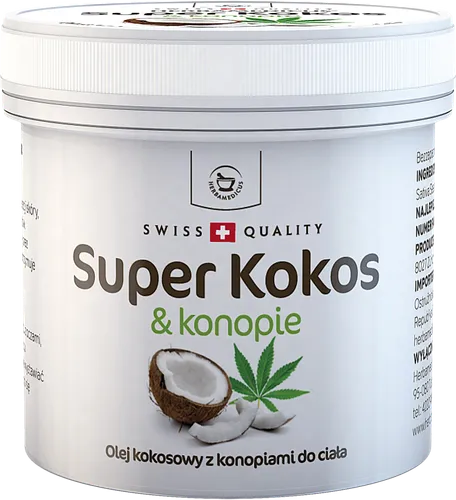 Herbamedicus Kokosowy olej z konopiami do ciała `Super kokos & konopie`