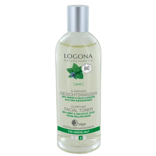 Logona Gesichtswasser Bio - Minze & Bio - Zaubernuss (Antybakteryjna woda do twarzy z miętą i oczarem wirginijskim)