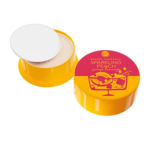 Bell Beauty Coctails, Sparkling Peach Sunrise Luminizer (Brzoskwiniowy sypki rozświetlacz do twarzy i ciała)