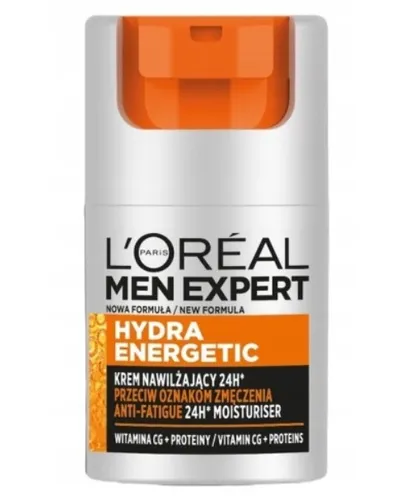 L'Oreal Paris Men Expert, Hydra Energetic, Krem nawilżający 24h przeciw oznakom zmęczenia