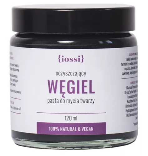 Iossi Pasta do mycia twarzy `Oczyszczający węgiel`