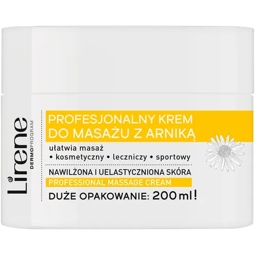 Lirene Dermoprogram Profesjonalny krem do masażu z arniką