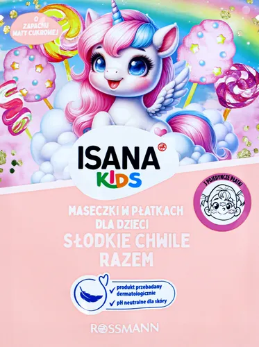 Isana Kids, Słodkie Chwile Razem, Maseczki w płatkach dla dzieci
