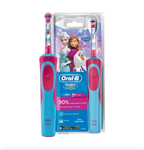 Oral-B Stages Power Kids, Szczoteczka elektryczna dla dzieci `Kraina Lodu`