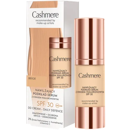 Cashmere Nawilżający podkład-serum z kwasem hialuronowym SPF 30