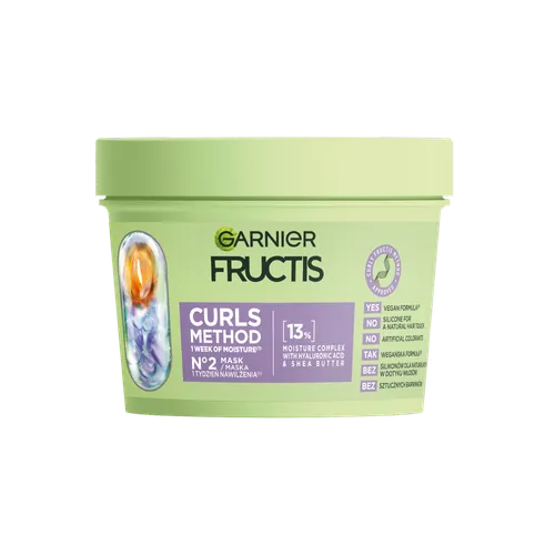 Garnier Fructis, Curls Method Mask (Maska nawilżająca do włosów falowanych i kręconych)