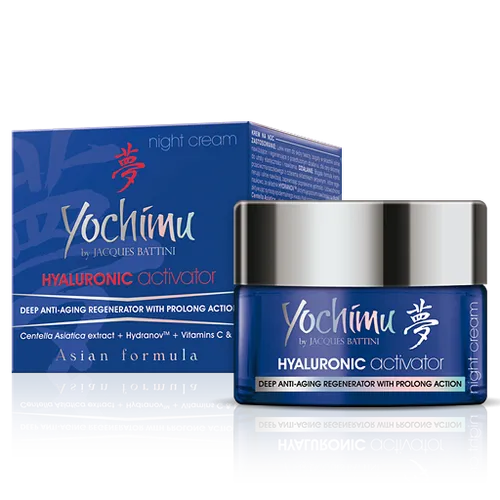 Jacques Battini Yochimu by Jacques Battini, Hyaluronic Activator, Deep Anti-aging Regenerator with Prolong Action (Intensywnie nawilżający krem na noc)