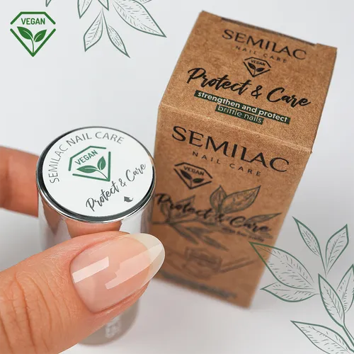Semilac Protect & Care, Wegańska odżywka do paznokci - 1