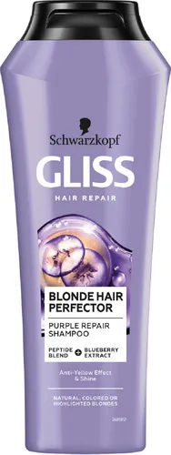 Schwarzkopf Gliss Blonde Hair Perfector, Purple Repair Shampoo (Fioletowy szampon do włosów blond) - 2