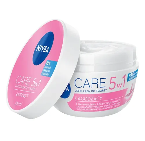 Nivea Care, Łagodzący  lekki krem do twarzy 5w1