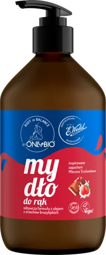 OnlyBio OnlyBio x Wedel, Body In Balance, Mleczna Truskawkowa, Mydło do rąk