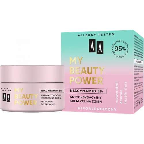 AA My Beauty Power,  Antyoksydacyjny krem-żel na dzień `Niacynamid 5%`