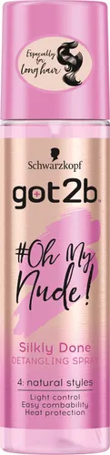 Got2b #Oh My Nude!, Silkly Done, Detangling Spray (Spray do wlosów ułatwiający rozczesywanie)
