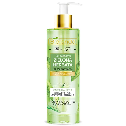 Bielenda Green Tea, Purifying Tea Tree Micellar Gel (Żel micelarny do mycia twarzy `Zielona herbata`)