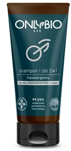 OnlyBio Men, Szampon i żel 2 w 1 hipoalergiczny