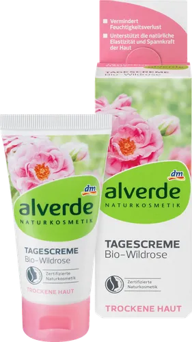 Alverde Tagescreme Bio-Wildrose (Krem na dzień `Bio - dzika róża`)