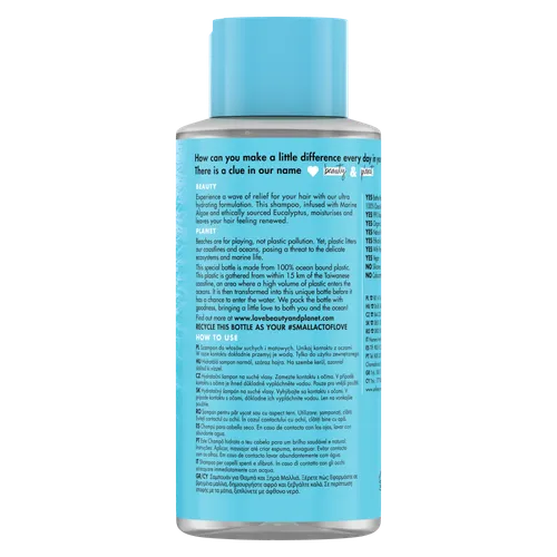 Love Beauty and Planet Oceans Edition, Marine Moisture, Hydrating Shampoo (Szampon do włosów suchych i matowych `Algi morskie i eukaliptus`) - 2