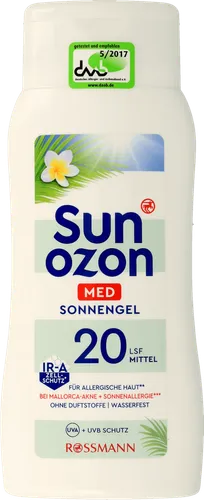 SunOzon Med, Sonnengal LSF 20 (Mleczko do opalania SPF 20)