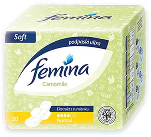 Femina Camomile, Podpaski ultra z ekstraktem z rumianku `Normal`